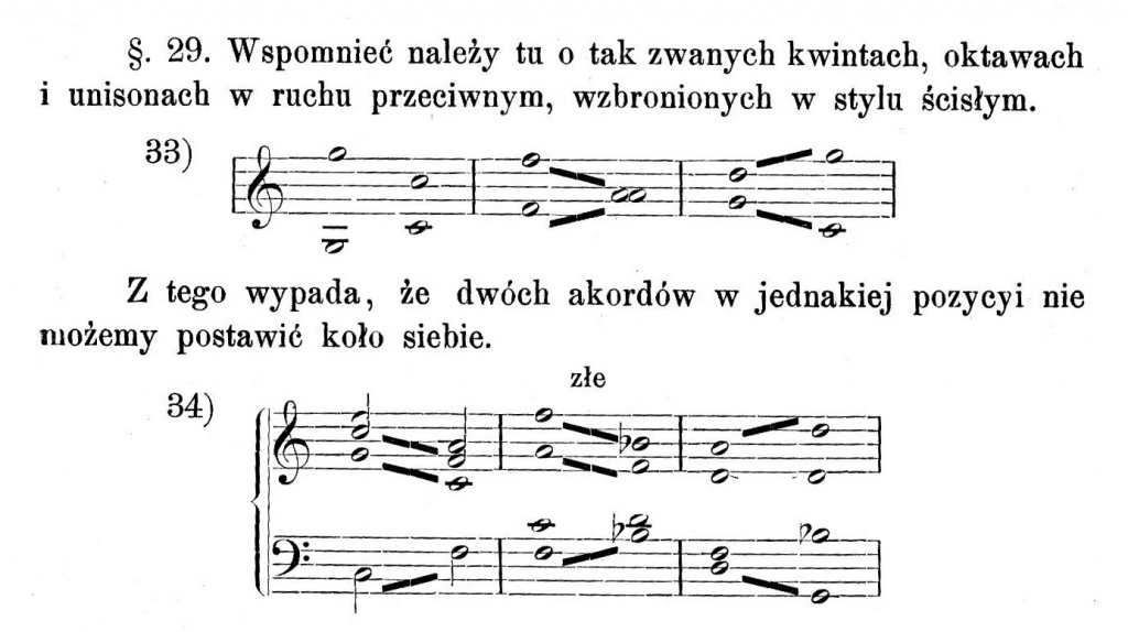 rownelegle kwinty i&nbsp;oktawy