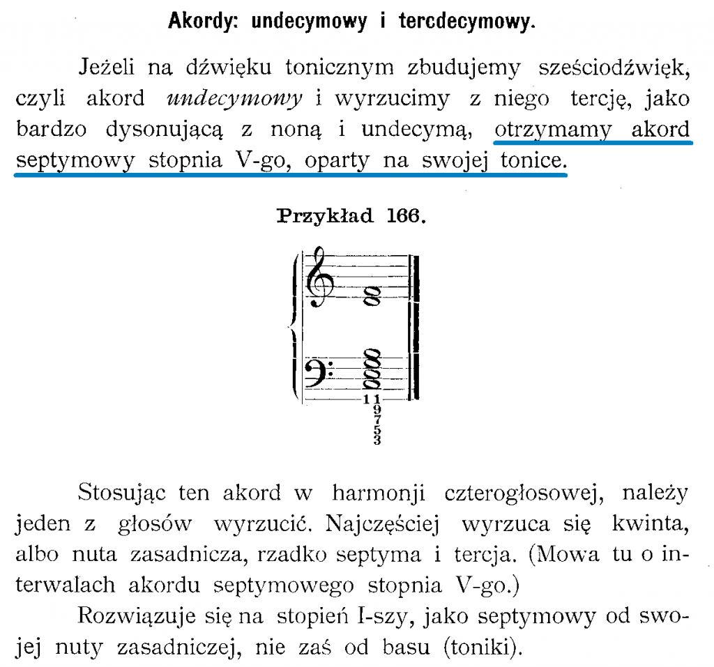 Z. Noskowski, M. Zawirski, Wykład praktyczny harmonji, Warszawa 1904, s. 90