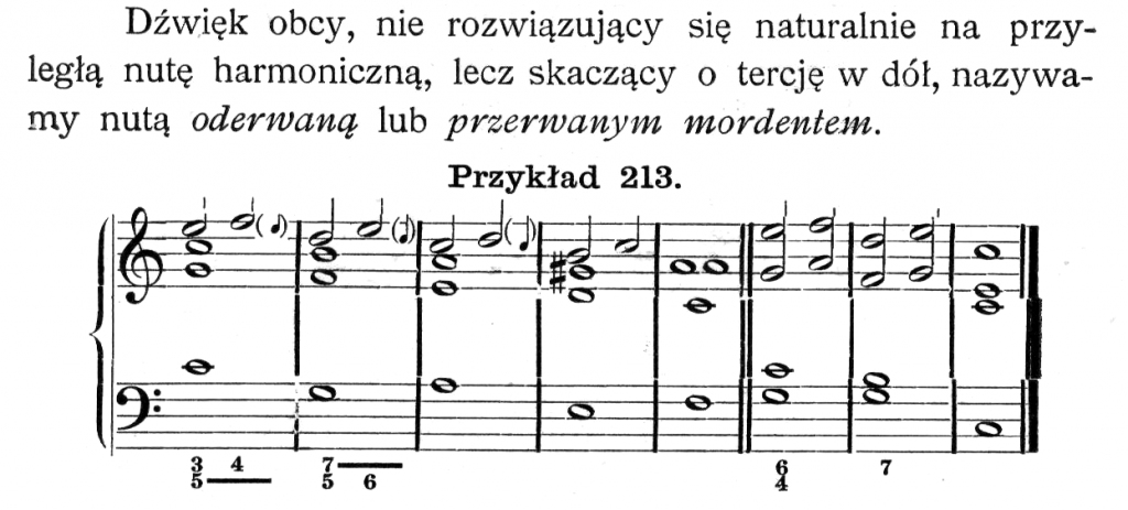 Z. Noskowski, M. Zawirski, Wykład praktyczny harmonji, Warszawa 1904, s. 161